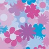 紫ベースの花のイラスト背景パターン