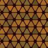 茶色の角丸三角形が並ぶパターン