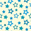 青色の様々な大きさの星が散らばるパターン